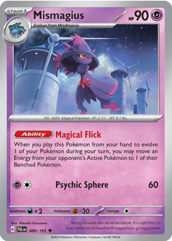 Mismagius #088/193 Uncommon / Paldea Evolved