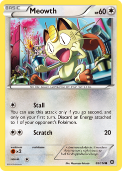 Meowth #088/114 Common / Steam Siege