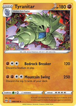 Tyranitar #088/189 Holo Rare (Holofoil) / Darkness Ablaze