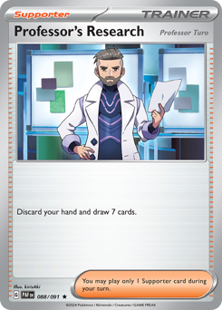 Professor's Research #88/91 Rare (Reverse Holofoil) / Paldean Fates