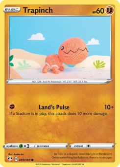 Trapinch #089/189 Common / Darkness Ablaze
