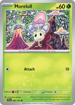Morelull #008/191 Common (Reverse Holofoil) / Surging Sparks