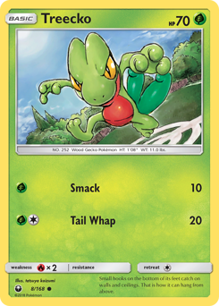Treecko #008/168 Common / Celestial Storm