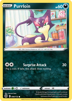 Purrloin #090/172 Common / Brilliant Stars
