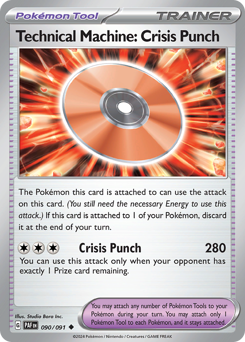 Technical Machine : Crisis Punch #90/91 Uncommon / Paldean Fates