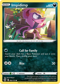 Impidimp #092/172 Common (Reverse Holofoil) / Brilliant Stars