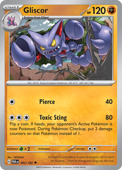 Gliscor #092/182 Uncommon / Paradox Rift