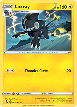 Luxray #093/264 Rare (Normal) / Fusion Strike