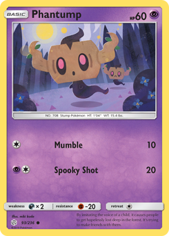 Phantump #093/236 Common / Cosmic Eclipse