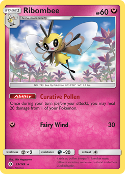 Ribombee #093/149 Holo Rare (Holofoil) / Sun & Moon