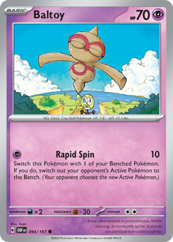 Baltoy #094/197 Common / Obsidian Flames