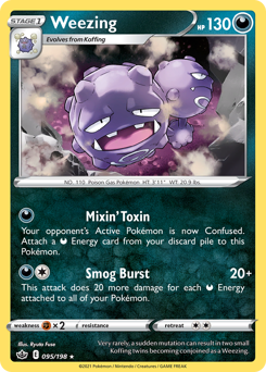 Weezing #095/198 Rare (Normal) / Chilling Reign