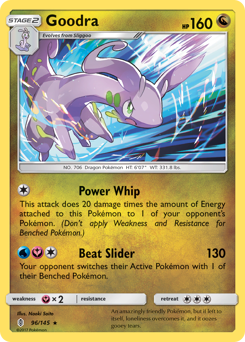Goodra #096/145 Holo Rare (Holofoil) / Guardians Rising