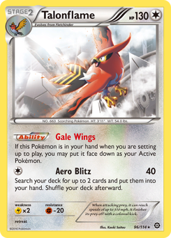 Talonflame 096/114 Rare (Reverse Holofoil) / Steam Siege