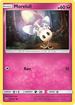 Morelull #097/147 Common (Reverse Holofoil) / Burning Shadows