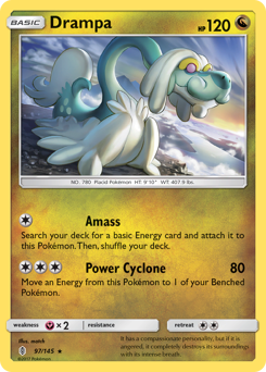 Drampa #097/145 Holo Rare (Reverse Holofoil) / Guardians Rising