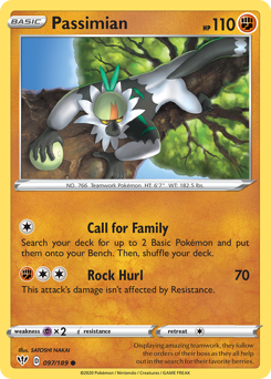 Passimian #097/189 Common (Reverse Holofoil) / Darkness Ablaze