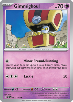 Gimmighoul #097/191 Common / Surging Sparks
