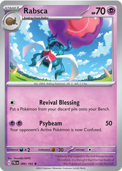 Rabsca #099/193 Rare (Holofoil) / Paldea Evolved