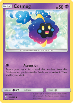 Cosmog #099/236 Common (Reverse Holofoil) / Cosmic Eclipse