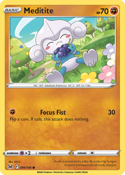 Meditite #099/196 Common / Lost Origin