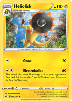 Heliolisk #099/264 Uncommon (Reverse Holofoil) / Fusion Strike