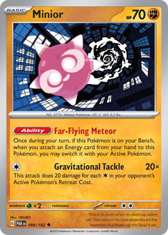 Minior #099/182 Uncommon (Reverse Holofoil) / Paradox Rift