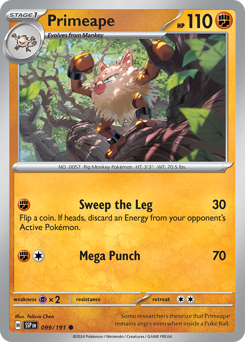 Primeape #099/191 Common / Surging Sparks