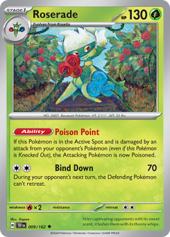 Roserade #009/162 Uncommon / Temporal Forces