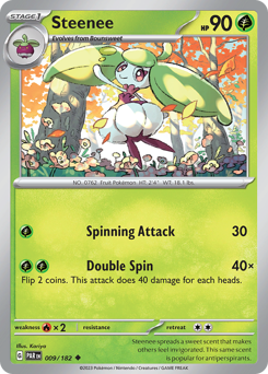 Steenee #009/182 Uncommon (Reverse Holofoil) / Paradox Rift