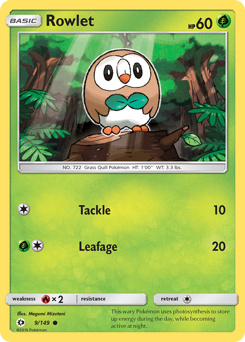 Rowlet #009/149 Common / Sun & Moon