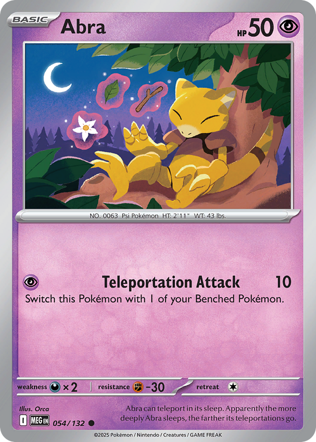Abra #054/132 Common / Mega Evolution