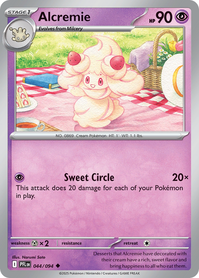 Alcremie #044/094 Uncommon (Reverse Holofoil) / Phantasmal Flames