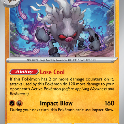 Annihilape #092/182 Rare (Reverse Holofoil) / Destined Rivals