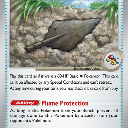 Antique Plume Fossil #079/086 Common / White Flare