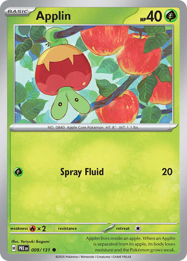 Applin #009/131 Common (Poke Ball Pattern) / Prismatic Evolutions