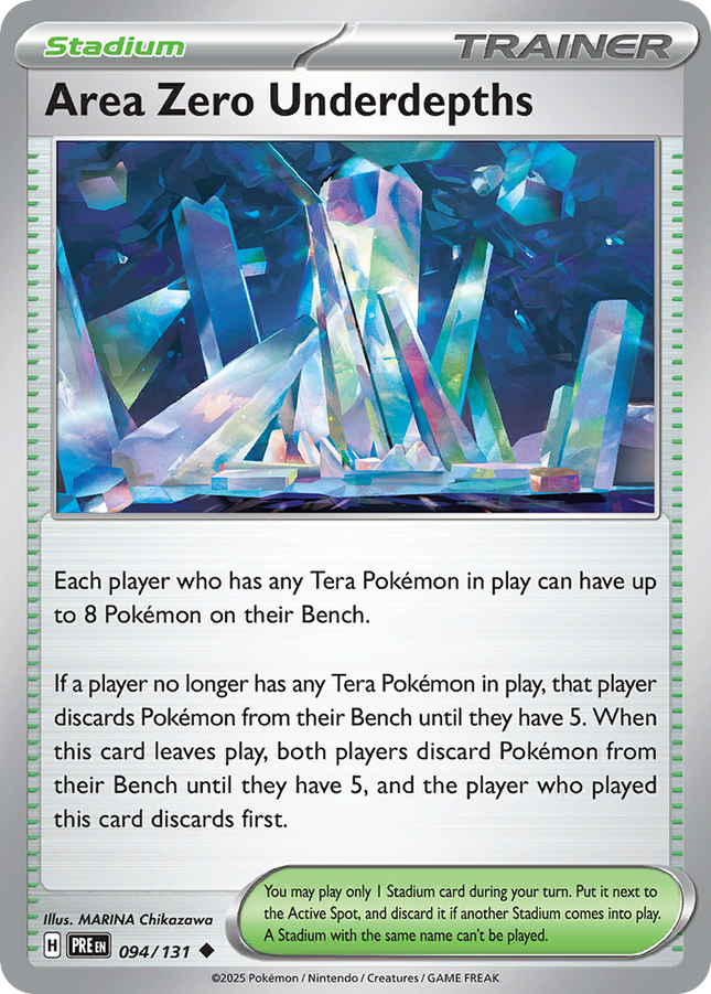 Area Zero Underdepths #094/131 Uncommon (Reverse Holofoil) / Prismatic Evolutions