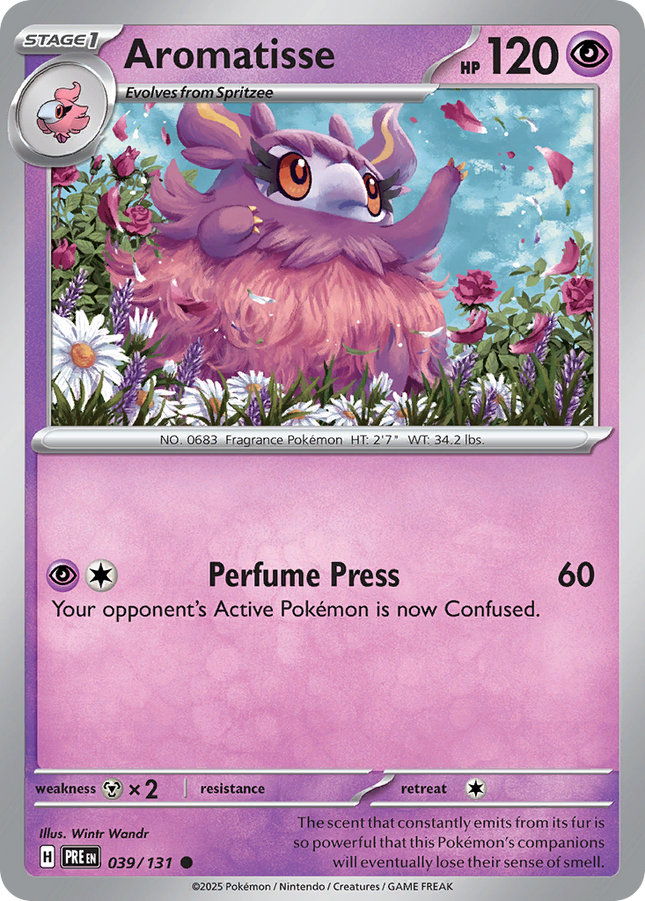 Aromatisse #039/131 Common (Poke Ball Pattern) / Prismatic Evolutions