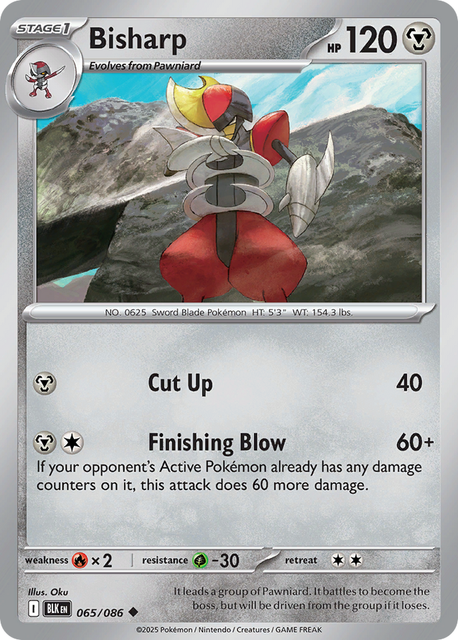 Bisharp #065/086 Uncommon / Black Bolt