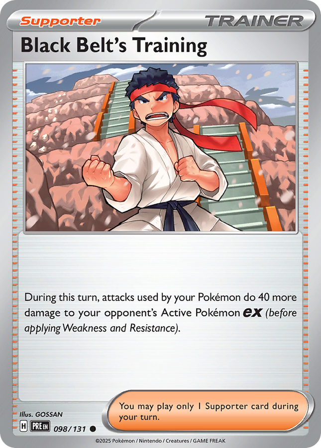 Black Belt's Training #098/131 Common (Poke Ball Pattern) / Prismatic Evolutions