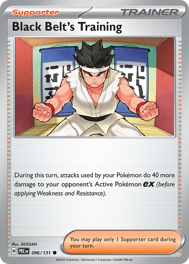 Black Belt's Training #096/131 Common (Reverse Holofoil) / Prismatic Evolutions