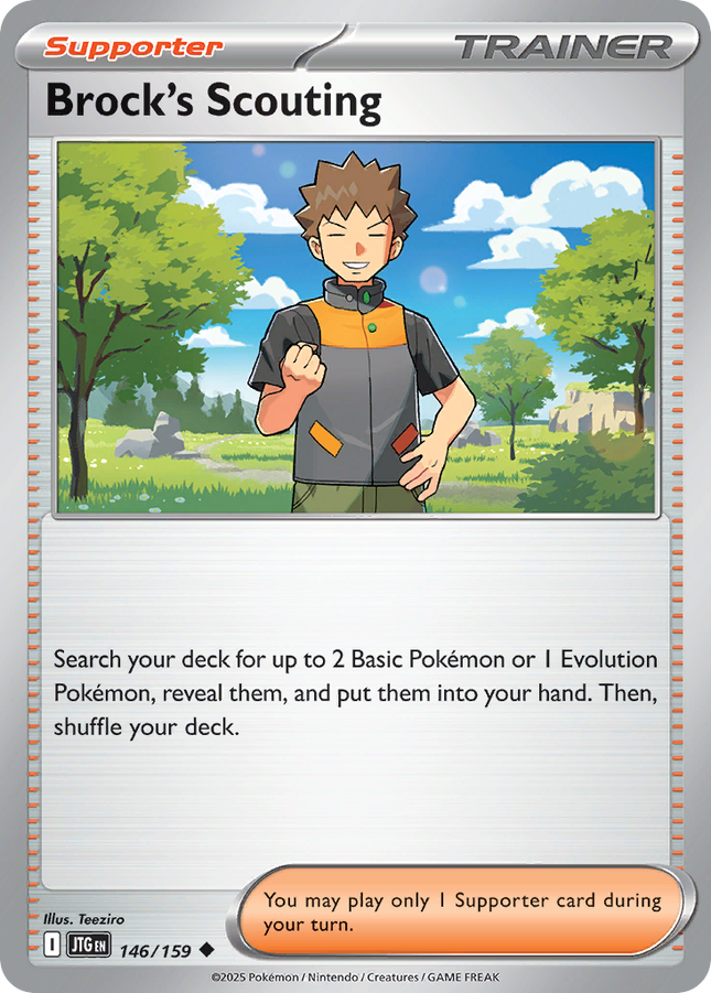 Brock's Scouting #146/159 Uncommon (Reverse Holofoil) / Journey Together