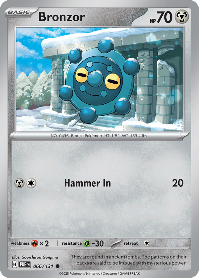 Bronzor #066/131 Common (Poke Ball Pattern) / Prismatic Evolutions