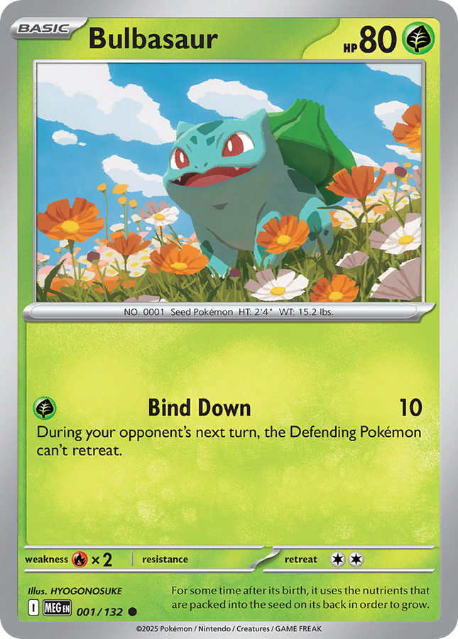 Bulbasaur #001/132 Common / Mega Evolution