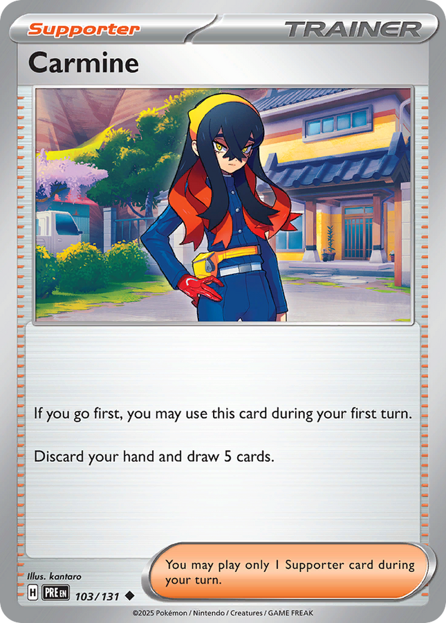 Carmine #103/131 Uncommon (Poke Ball Pattern) / Prismatic Evolutions
