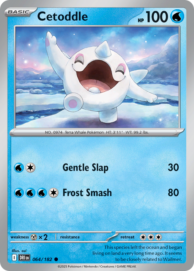 Cetoddle #064/182 Common (Reverse Holofoil)  / Destined Rivals