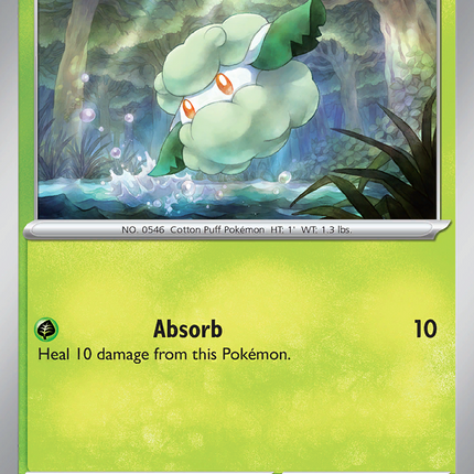 Cottonee #004/086 Common (Reverse Holofoil) / White Flare