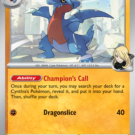 Cynthia's Gabite #103/182 Common (Reverse Holofoil) / Destined Rivals
