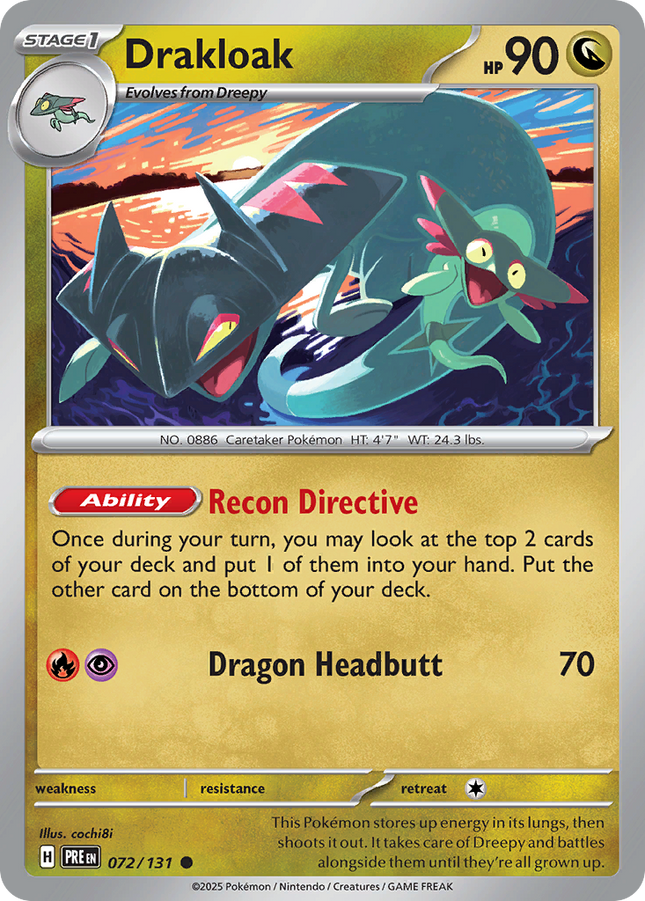Drakloak #072/131 Common / Prismatic Evolutions