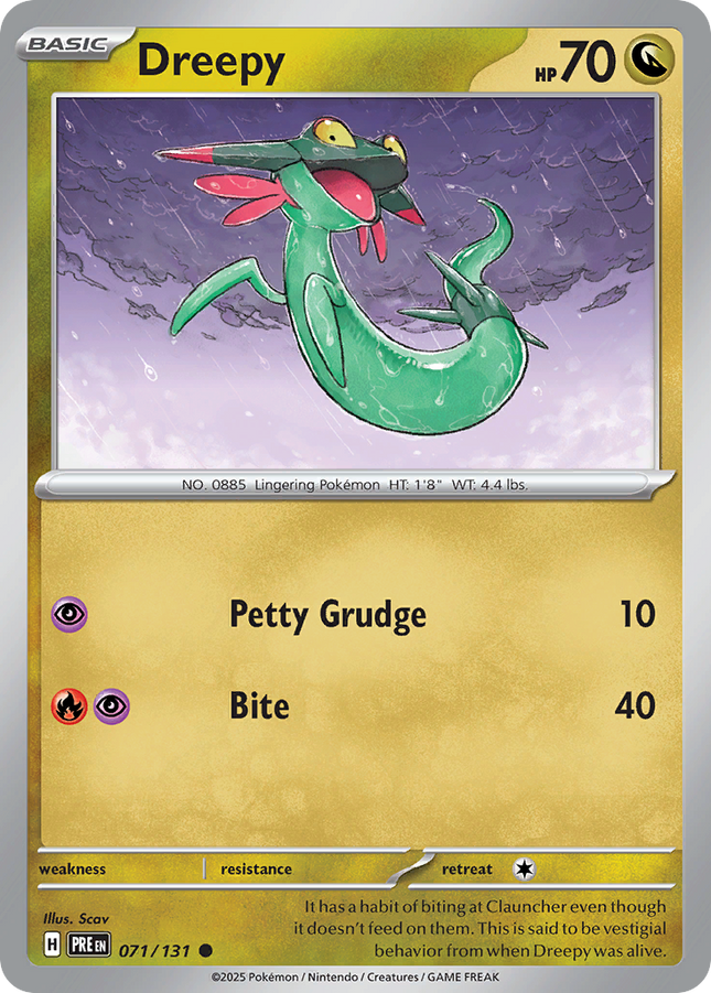 Dreepy #071/131 Common (Reverse Holofoil) / Prismatic Evolutions